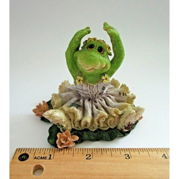 VTG Boyds Bears Wee Folkstone "TuTu C. Ribbit Frog Lake" #36703 Ballerina 1999 - Picture 7 of 7